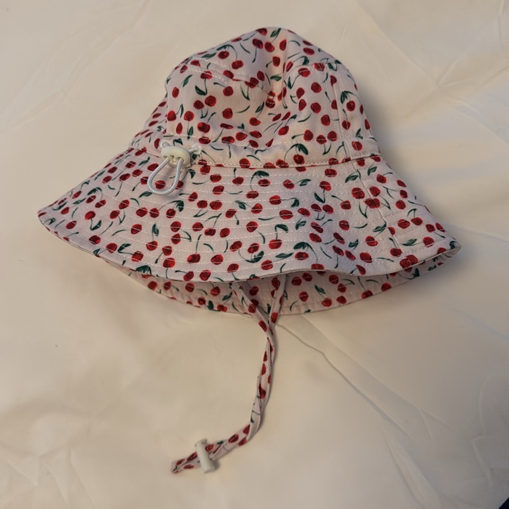 Cherry Print Kids Bucket Hat size Small